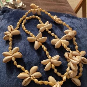 Cowrie shell and sea she’ll necklace